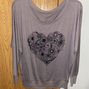 Heartful Crop Sweatshirt